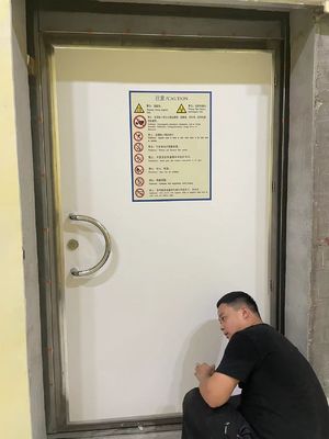 Harga yang bagus Pintu pelindung MRI baja ASTM Pintu perlindungan radiasi UL 90 menit on line